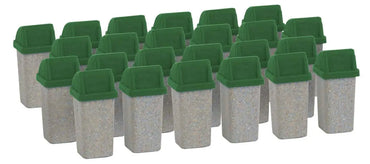 Walthers SceneMaster 949-4174 HO Modern Trash Cans, 24pk