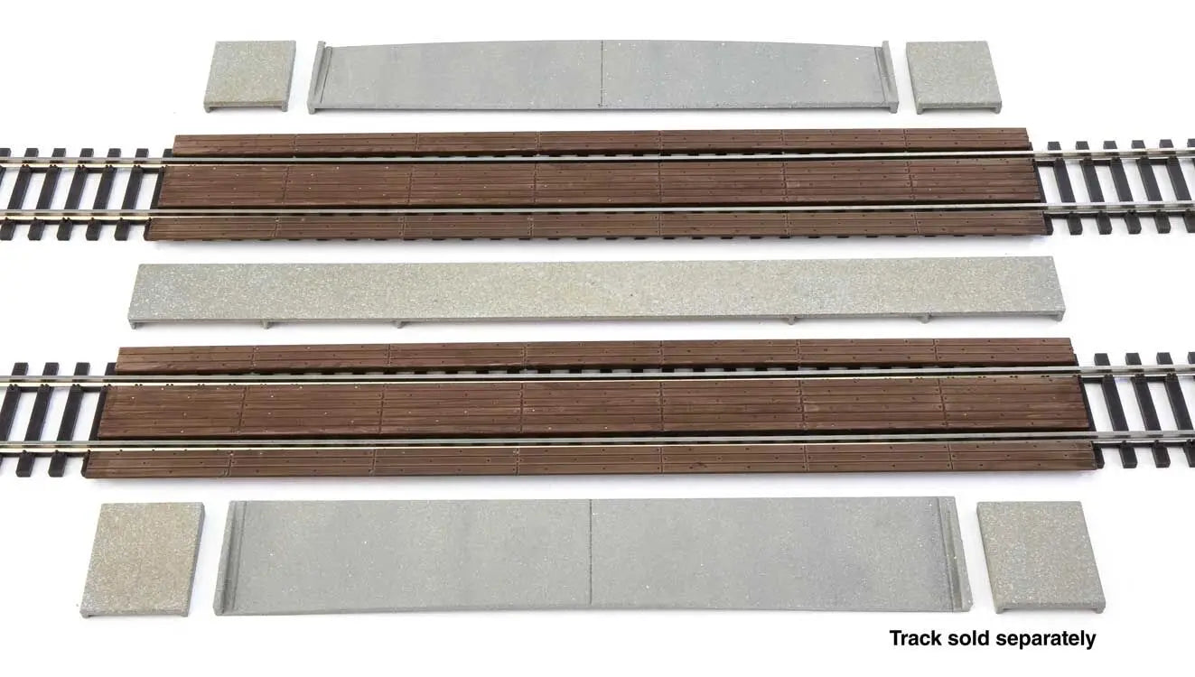 Walthers Track 948-83116 HO Modern Wood Crossing Kit, 2pk