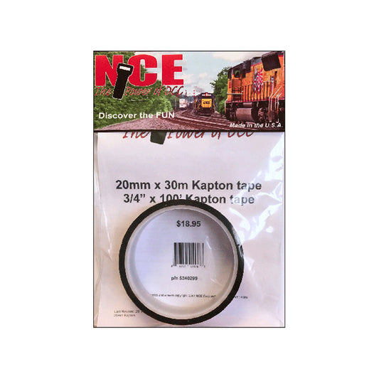 NCE 5240299 Kapton Tape, 20mm x 30m length (3/4" x 100ft)