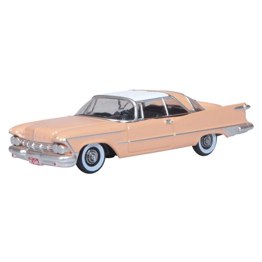 Oxford Diecast 87IC59001 HO 1959 Imperial Crown 2 Door Hardtop, Persian Pink