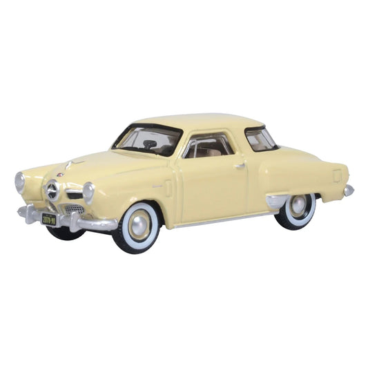 Oxford Diecast 87SC50001 HO 1950 Studebaker Champion Starlight Coupe, Tulip Cream