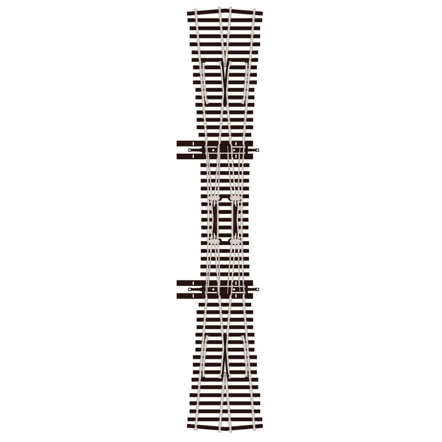 PECO SL-U8363 HO #6 Double-Slip Switch Track, Unifrog, Code 83 Nickel Silver