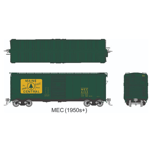 [PREORDER] Rapido 1011011A HO AAR 40' Boxcar (Round Corner), Maine Central Single Car