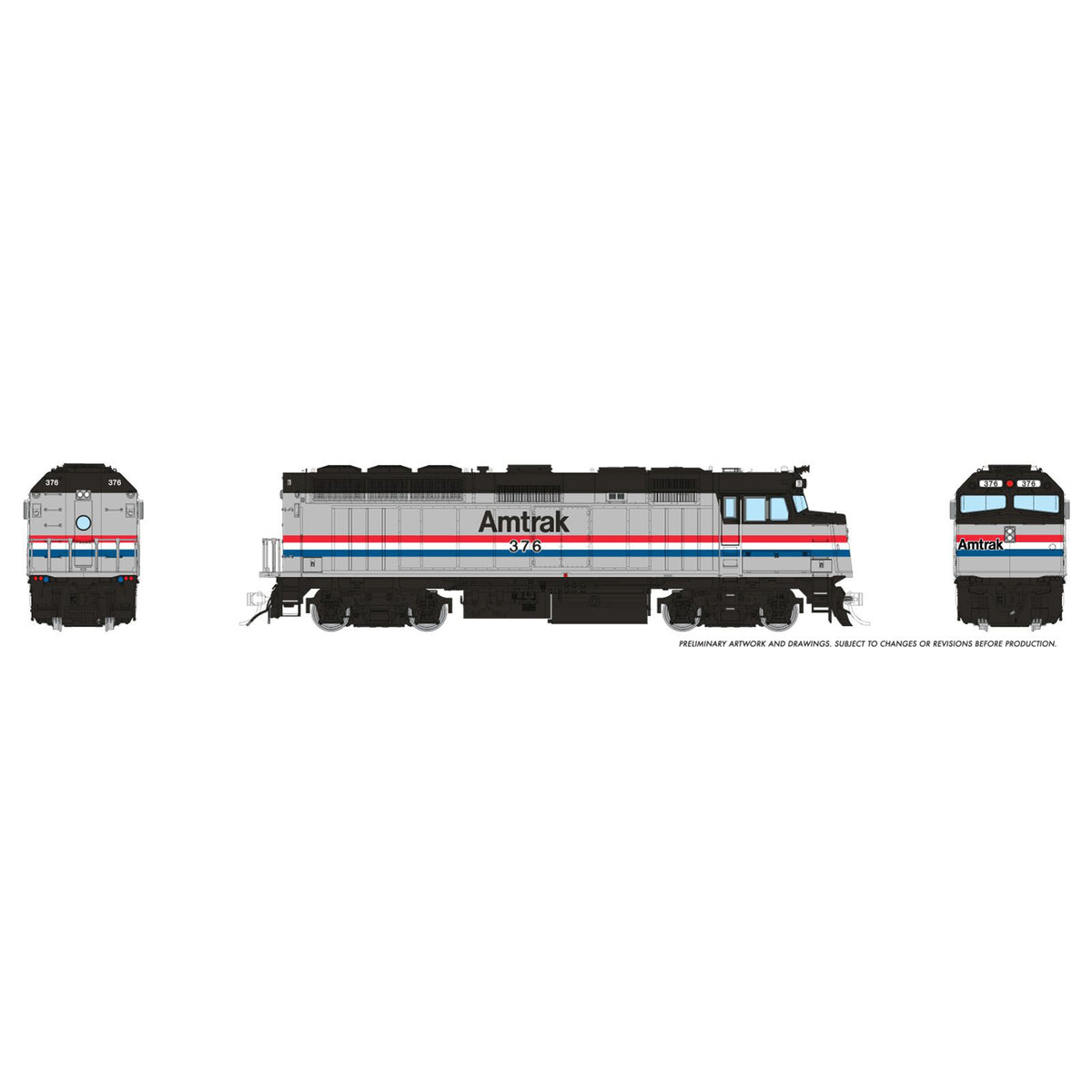 [PREORDER] Rapido 1043002 HO EMD F40PH, Amtrak Phase III #387 (DC Silent)