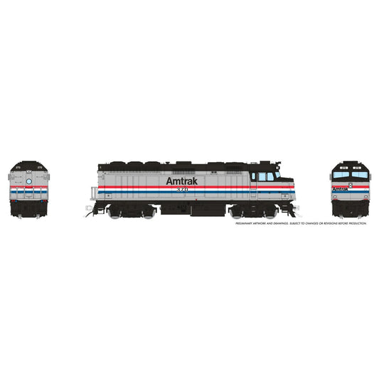 [PREORDER] Rapido 1043004 HO EMD F40PH w/ Ditchlights, Amtrak Phase III #370 (DC Silent)