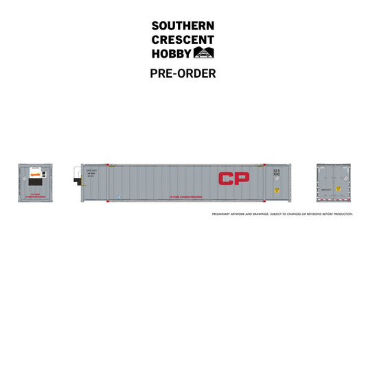 [PREORDER] Rapido 1069007 HO 53' High-Cube Container 2-Pack, Canadian Pacific - Grey #2