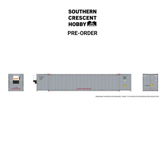 [PREORDER] Rapido 1069008 HO 53' High-Cube Container 2-Pack, Canadian Pacific - Grey, Data