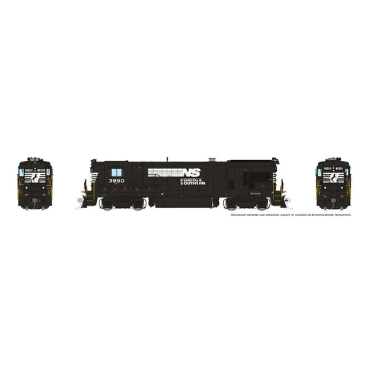 [PREORDER] Rapido 1074009 HO GE B23-7, Norfolk Southern #3990 (DC Silent)