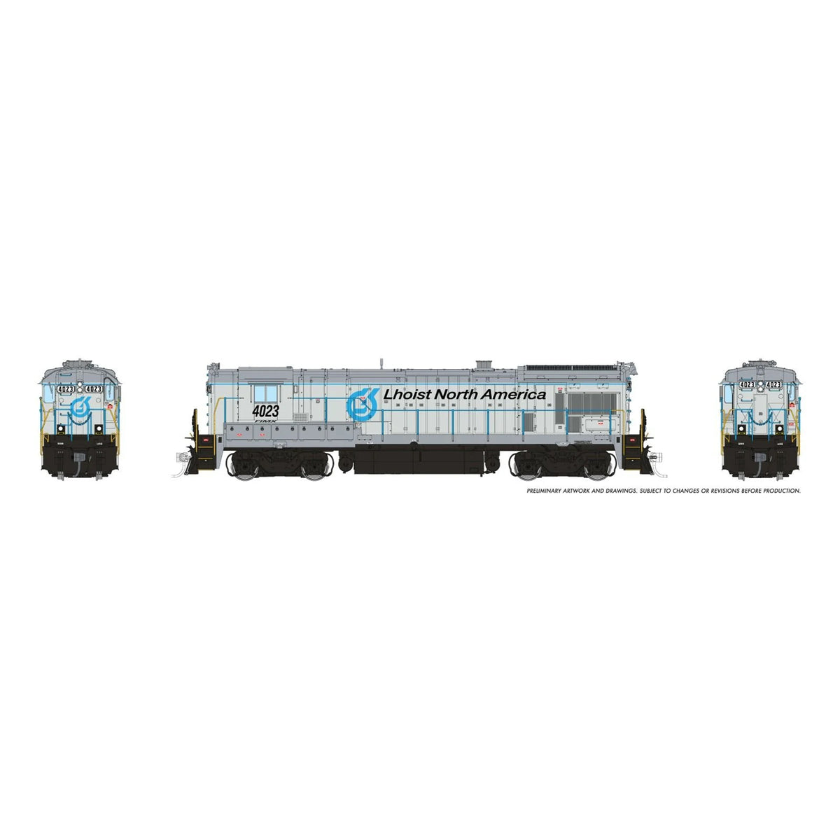 [PREORDER] Rapido 1074013 HO GE B23-7, Lhoist North America #4021 (DC Silent)