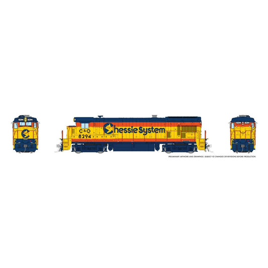 [PREORDER] Rapido 1074017 HO GE B30-7, Chessie C&O Sublettering #8294 (DC Silent)