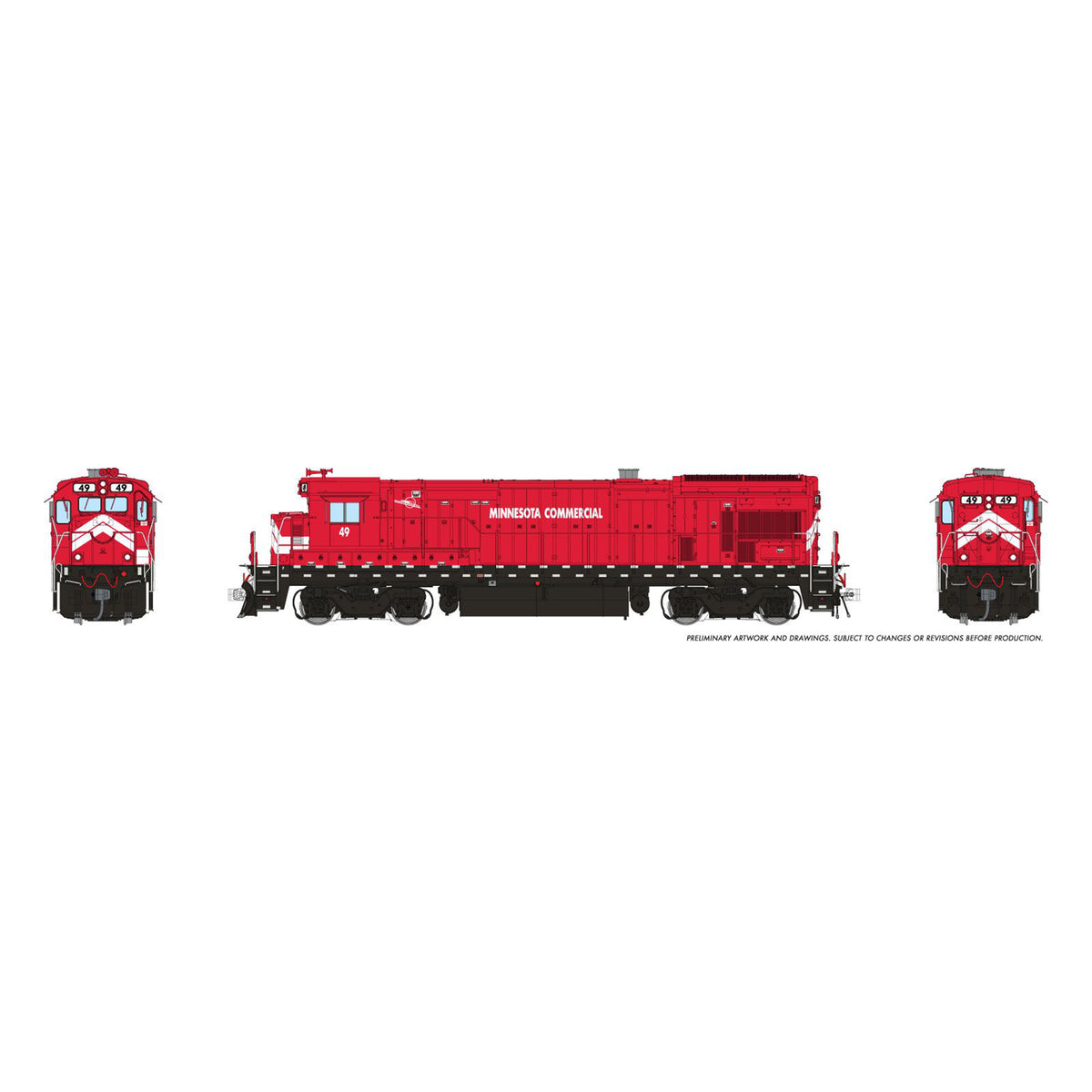 [PREORDER] Rapido 1074023 HO GE B36-7, Minnesota Commercial #49 (DC Silent)