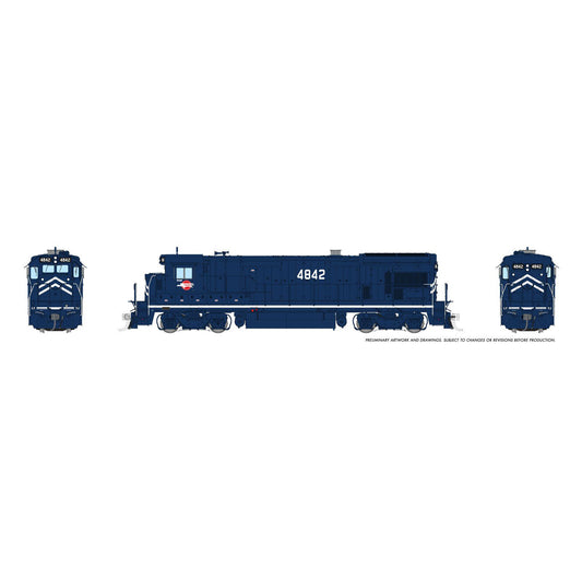 [PREORDER] Rapido 1074027 HO GE B30-7A, Missouri Pacific Blue Scheme #4842 (DC Silent)