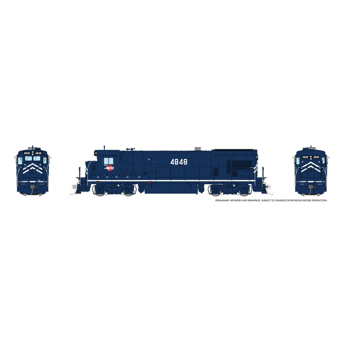 [PREORDER] Rapido 1074028 HO GE B30-7A, Missouri Pacific Blue Scheme #4848 (DC Silent)