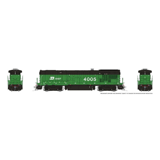 [PREORDER] Rapido 1074030 HO GE B30-7A Booster, Burlington Northern w/ Late Grille #4005 (DC Silent)
