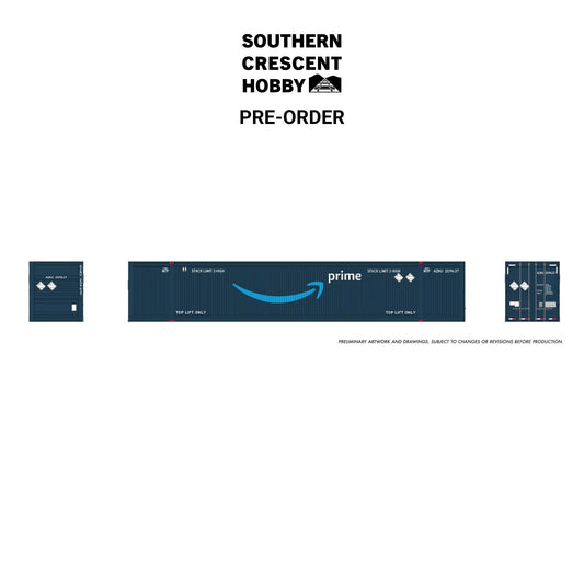 [PREORDER] Rapido 1141501 HO 53' Reinforced Outside-Braced Container 2-Pack, Amazon Prime