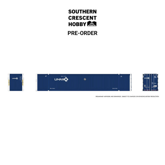 [PREORDER] Rapido 1141504 HO 53' Reinforced Outside-Braced Container 2-Pack, UMAX