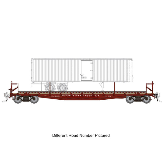 Rapido 138016A HO F30D 50' TOFC Flat Car with Trailer, Pennsylvania #475308