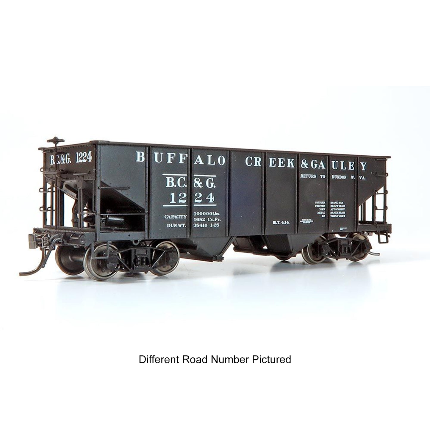 Rapido 148020A HO PRR GLa Hopper, Buffalo Creek & Gauley #1307