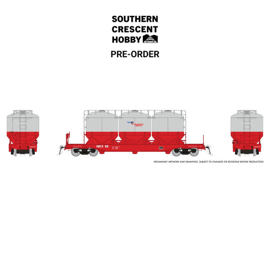 [PREORDER] Rapido 224003A HO Halliburton Pneumatic Rail Car (Single), 1980s Era Scheme