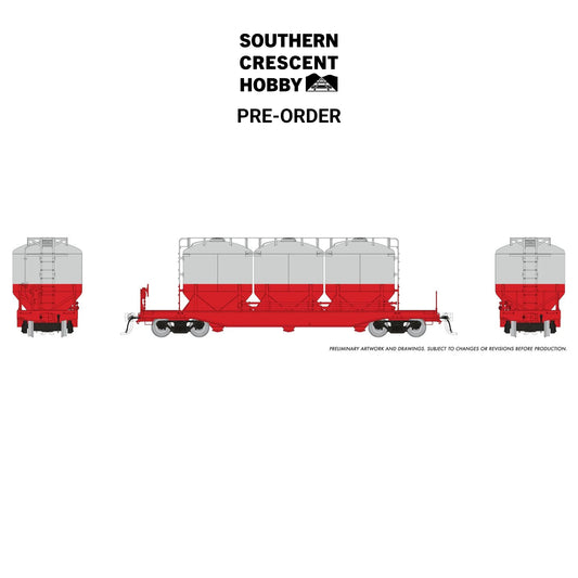 [PREORDER] Rapido 224099 HO Halliburton Pneumatic Rail Car (Single), Painted & Unlettered