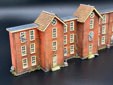 Mudd Creek Models MCM-027N N Park Row Houses - Craftsman Building Kit