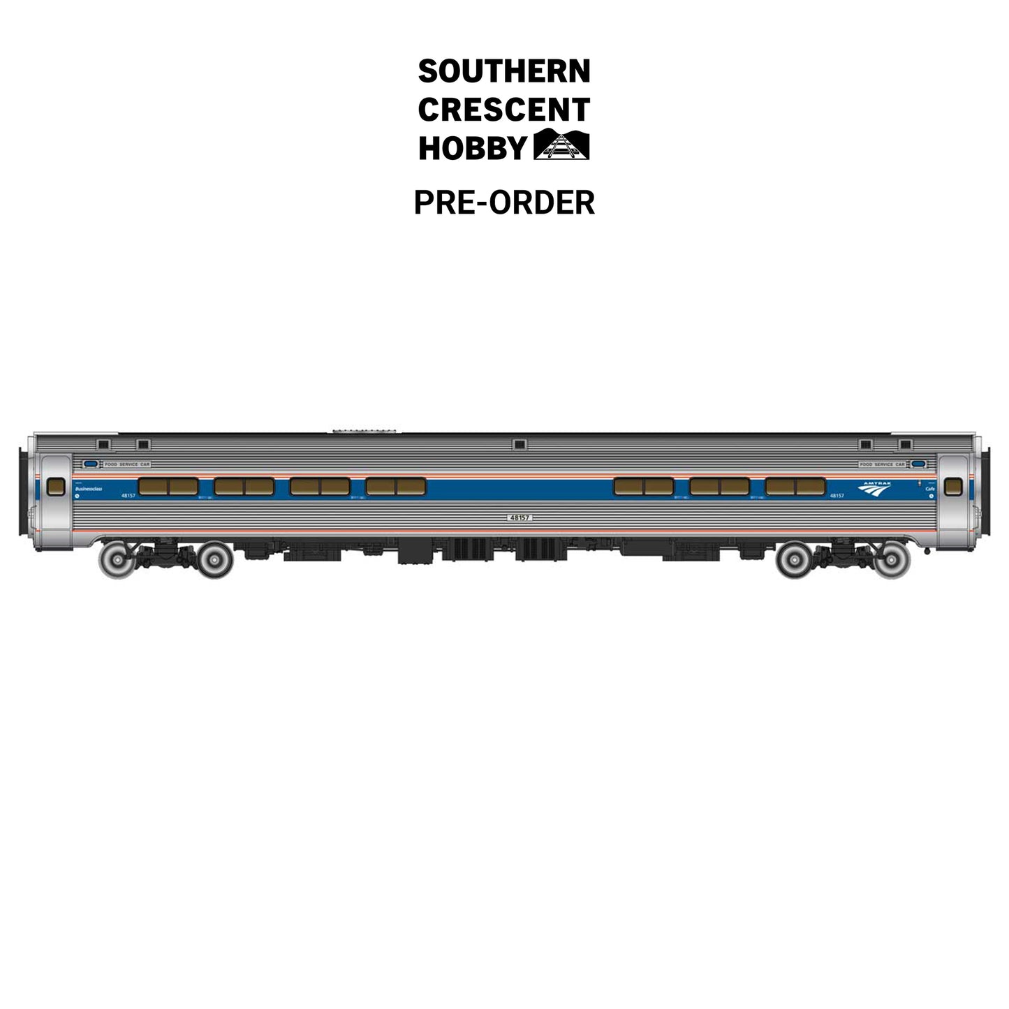 [PREORDER] WalthersProto 920-11286 HO 85' Amfleet I Club Dinette, Amtrak Phase VI #48157