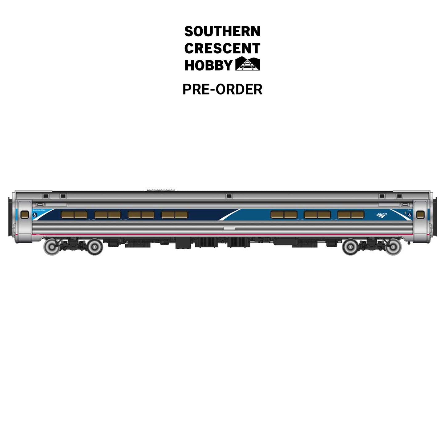 [PREORDER] WalthersProto 920-11288 HO 85' Amfleet I Club Dinette, Amtrak Phase VII (Decal)