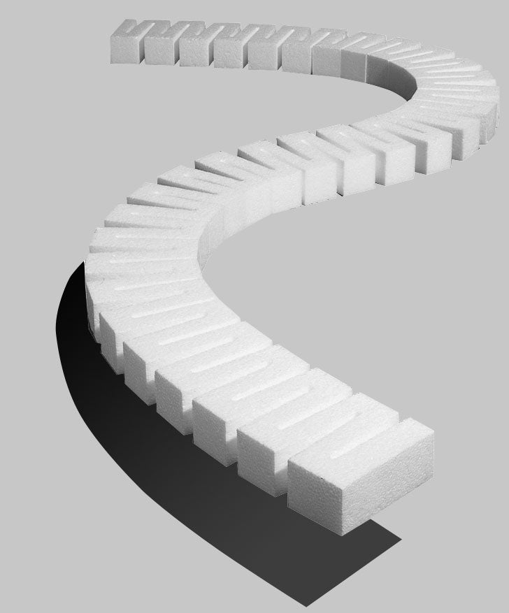 Woodland Scenics Subterrain System ST1407 1" Risers, 4pk