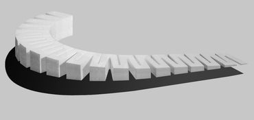 Woodland Scenics Subterrain System ST1413 4% Incline/Decline Starters, 4pk