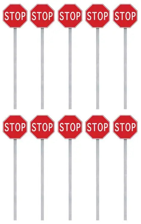Walthers SceneMaster 949-4212 HO Stop Signs, 10pk