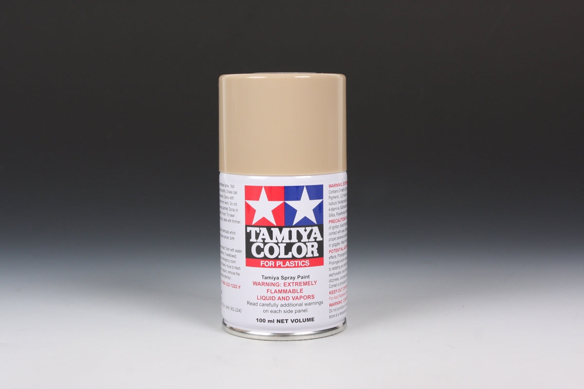Tamiya TS-68 Wooden Deck Tan Synthetic Lacquer for Plastics - 100ml Spray Can