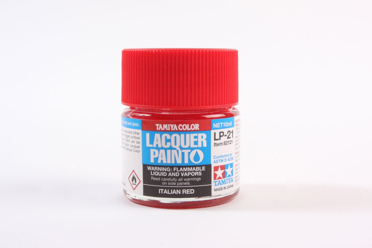 Tamiya LP-21 Italian Red Lacquer Paint - 10ml Bottle