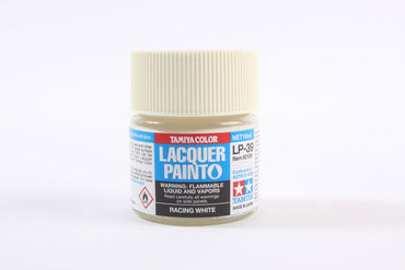 Tamiya LP-39 Racing White Lacquer Paint - 10ml Bottle