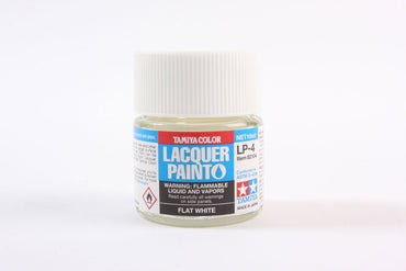 Tamiya LP-4 Flat White Lacquer Paint - 10ml Bottle