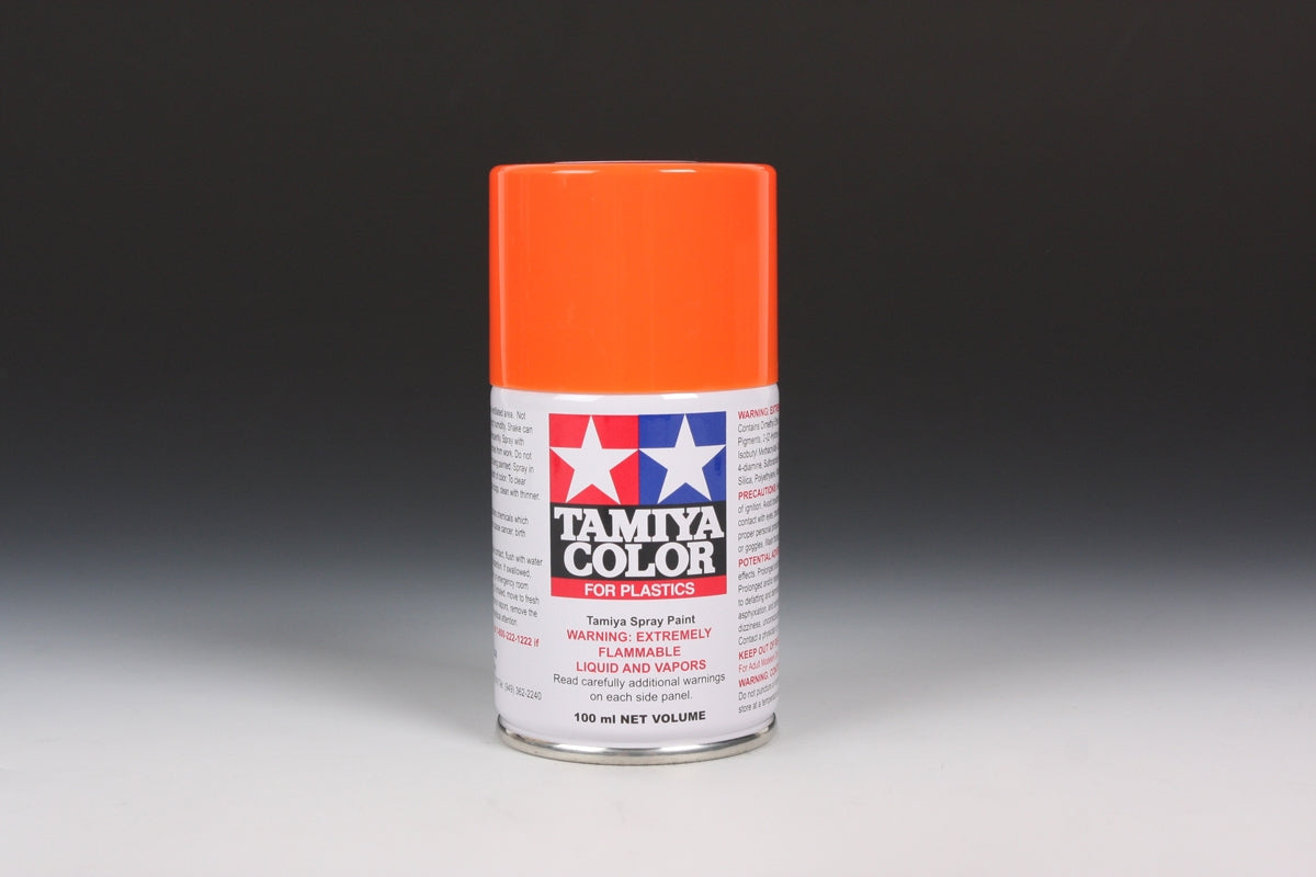 Tamiya TS-12 Orange Synthetic Lacquer for Plastics - 100ml Spray Can
