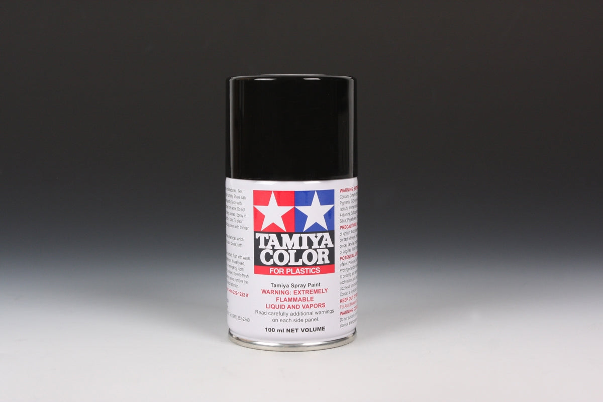 Tamiya TS-14 Black Synthetic Lacquer for Plastics - 100ml Spray Can