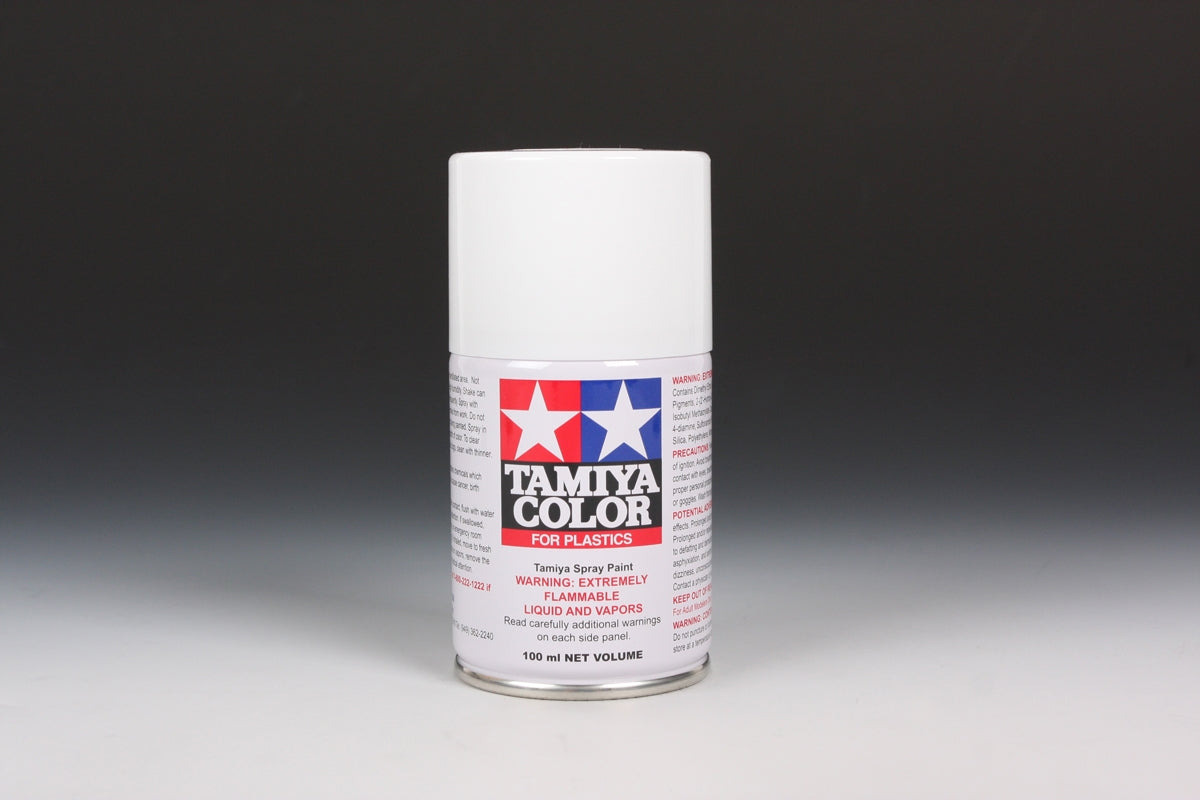 Tamiya TS-26 Pure White Synthetic Lacquer for Plastics - 100ml Spray Can