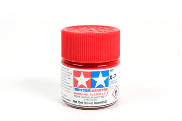Tamiya X-7 Red Acrylic Paint - 10ml Bottle