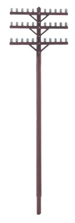 Walthers Scenemaster 949-4185 HO Telegraph Poles and Cross Arms Kit