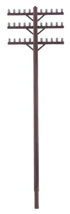 Walthers Scenemaster 949-4185 HO Telegraph Poles and Cross Arms Kit
