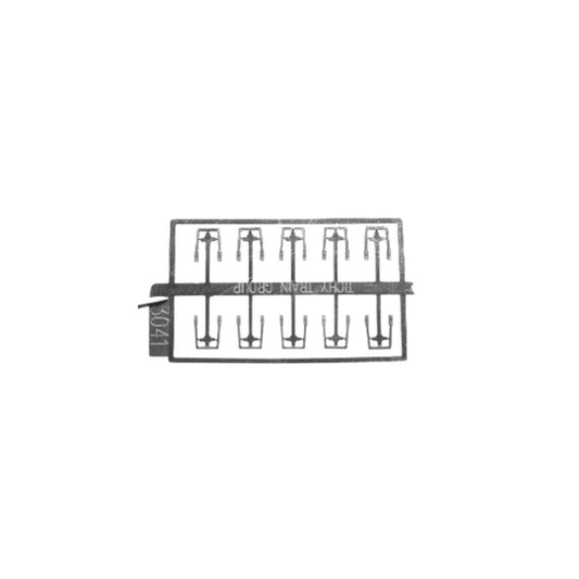 Tichy Train Group 3041 HO Stirrup Steps, Slant Side Mount, 10 Pieces