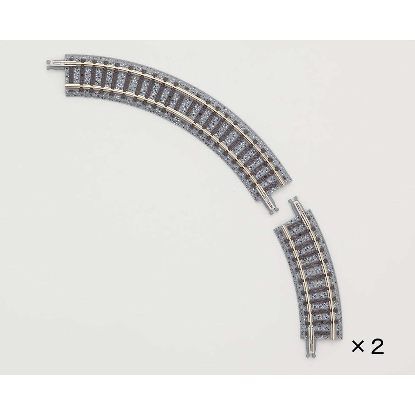 Tomix 1111 N Fine Track Super Mini Curved Segment C103 (F) - 103mm (4-1/16") Radius 2 Each 60 and 30 Degree (4 total)