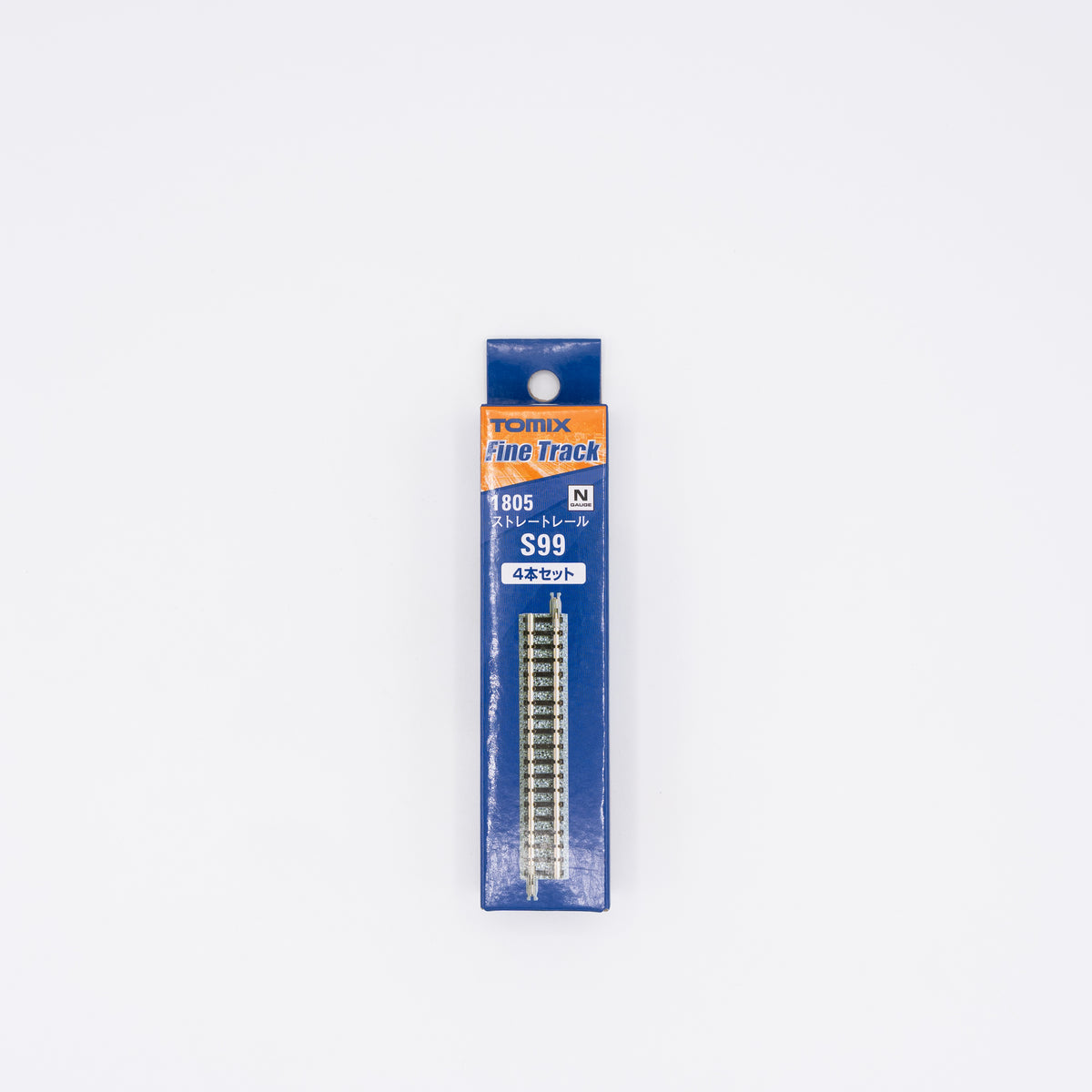 Tomix 1805 N Fine Track Straight Segment S99 (F) - 99mm (3-7/8"), 4-Pack