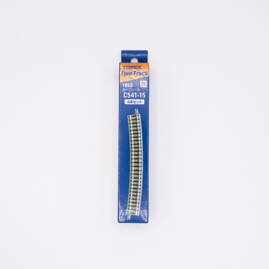 Tomix 1853 N Fine Track Curved Segment C541-15 (F) - 541mm (21-5/16") Radius 15 Degree, 4-Pack