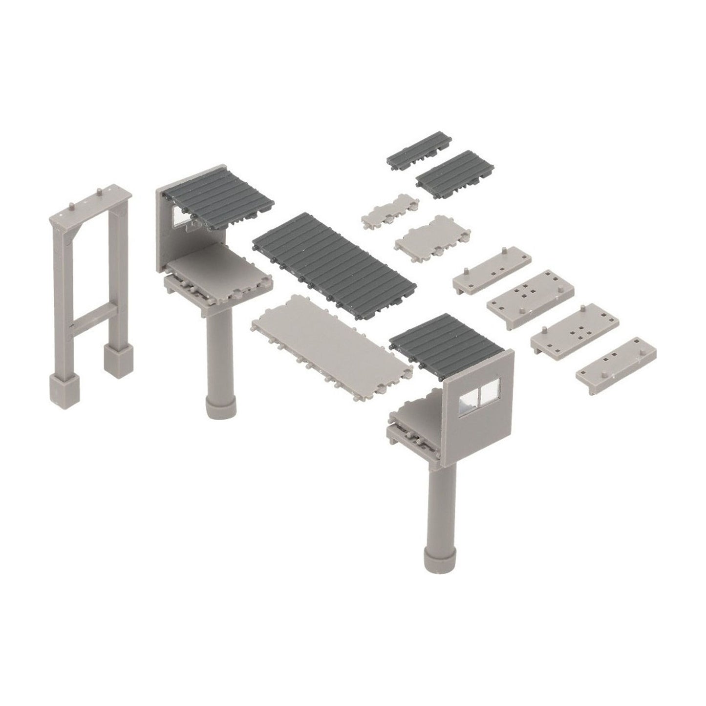 Tomix 4078 N Station Platform Multi-Overpass Aisle Width Expansion Set, Structure Kit