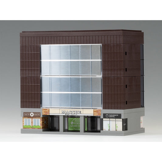 Tomix 4217 N Multi-Story Building (Curved Windows 5 Floors), Built-Up Modular Structure