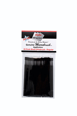 Profile Accessories #1300 Genuine Microbrush Applicators, Ultrabrush Black 25-Pack