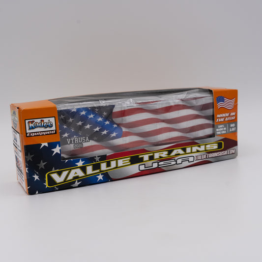 Value Trains USA 10116 - HO Box Car, Waving American Flag Scheme 2026 Edition