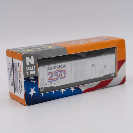 Value Trains USA N10113 - N Box Car, America 250 Proto Scheme
