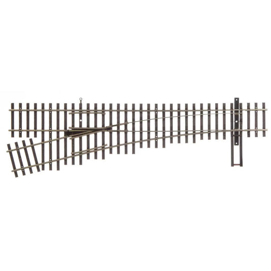 WalthersTrack 948-70013 HO DCC-Friendly #4 Left Hand Turnout, Code 70 Nickel Silver